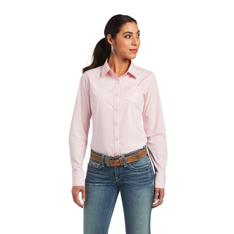 Ariat Hemden Damen - Kirby Stretch HellRosa ( NDXTJ-0938 )